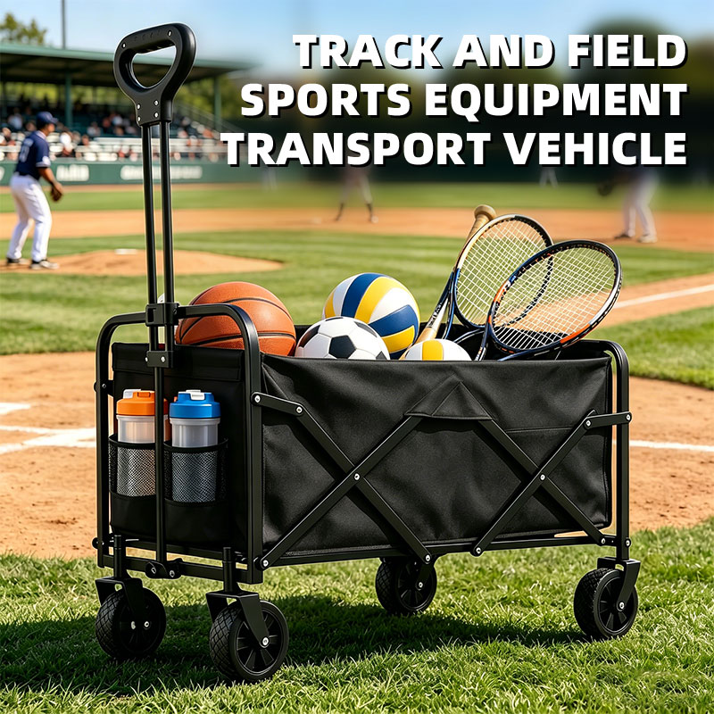 Sports Equipment Trolley - 5inch Tire Folding Camping Outdoor Handcart