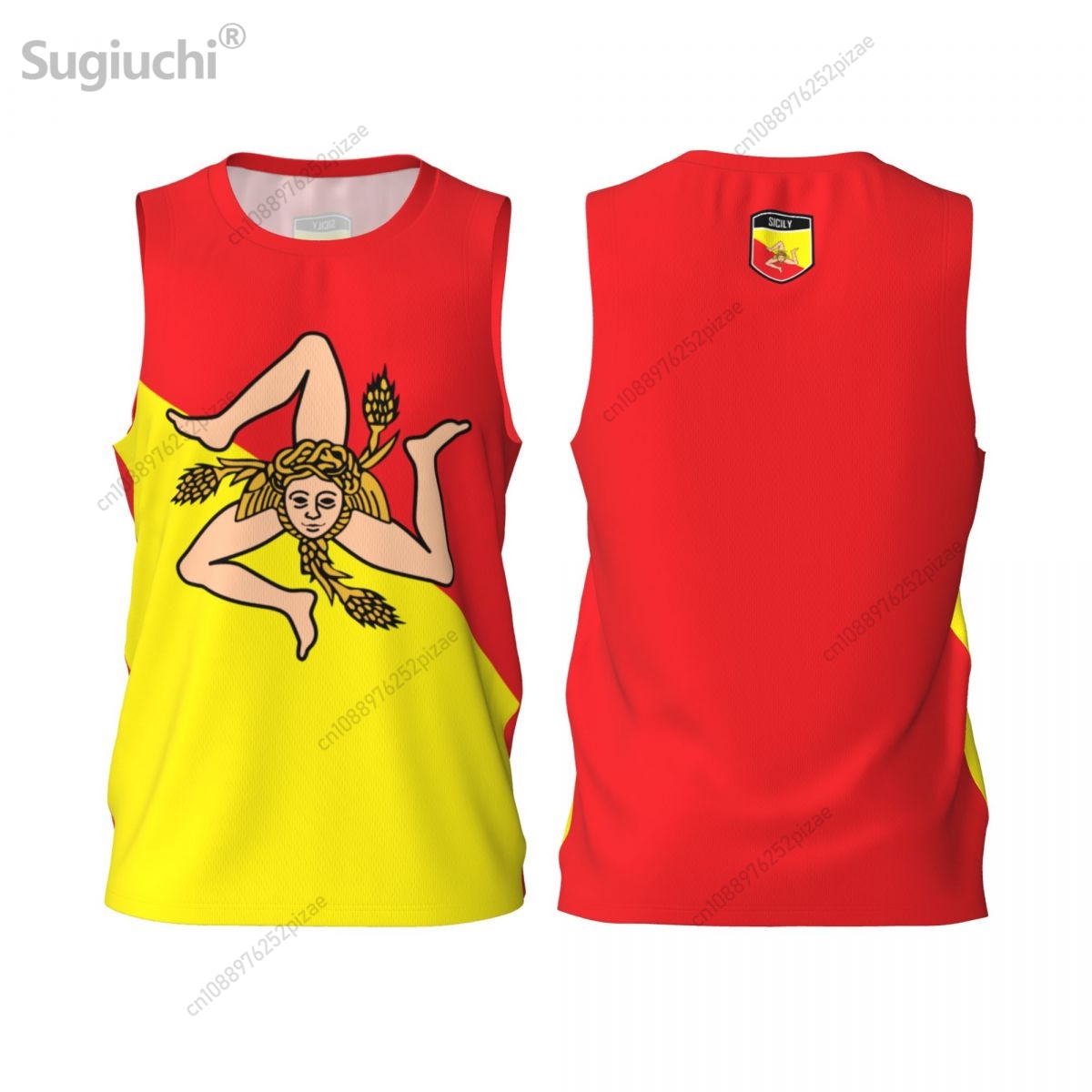 Sports Equipment Jersey - Custom Name Number Sicily Sicilia 3D