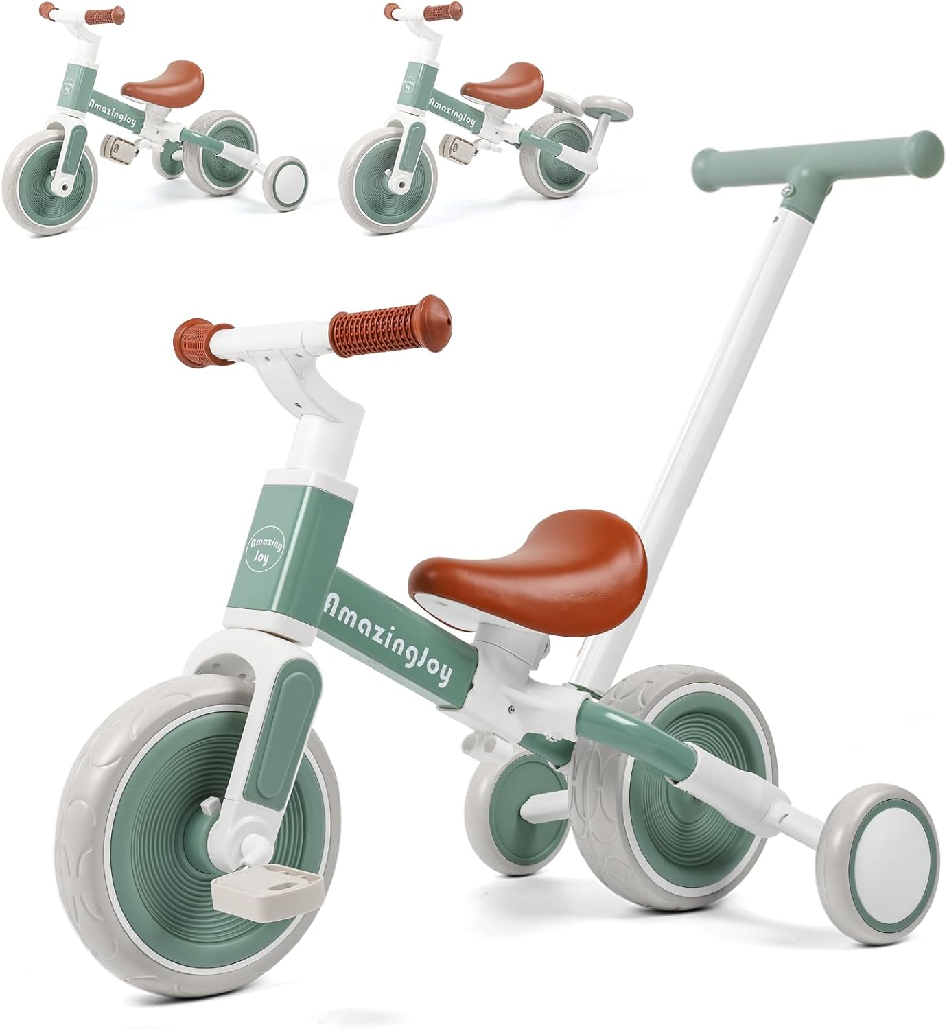 6-in-1 Toddler Tricycle for 1- - Balance Bike Kids 评论和价格