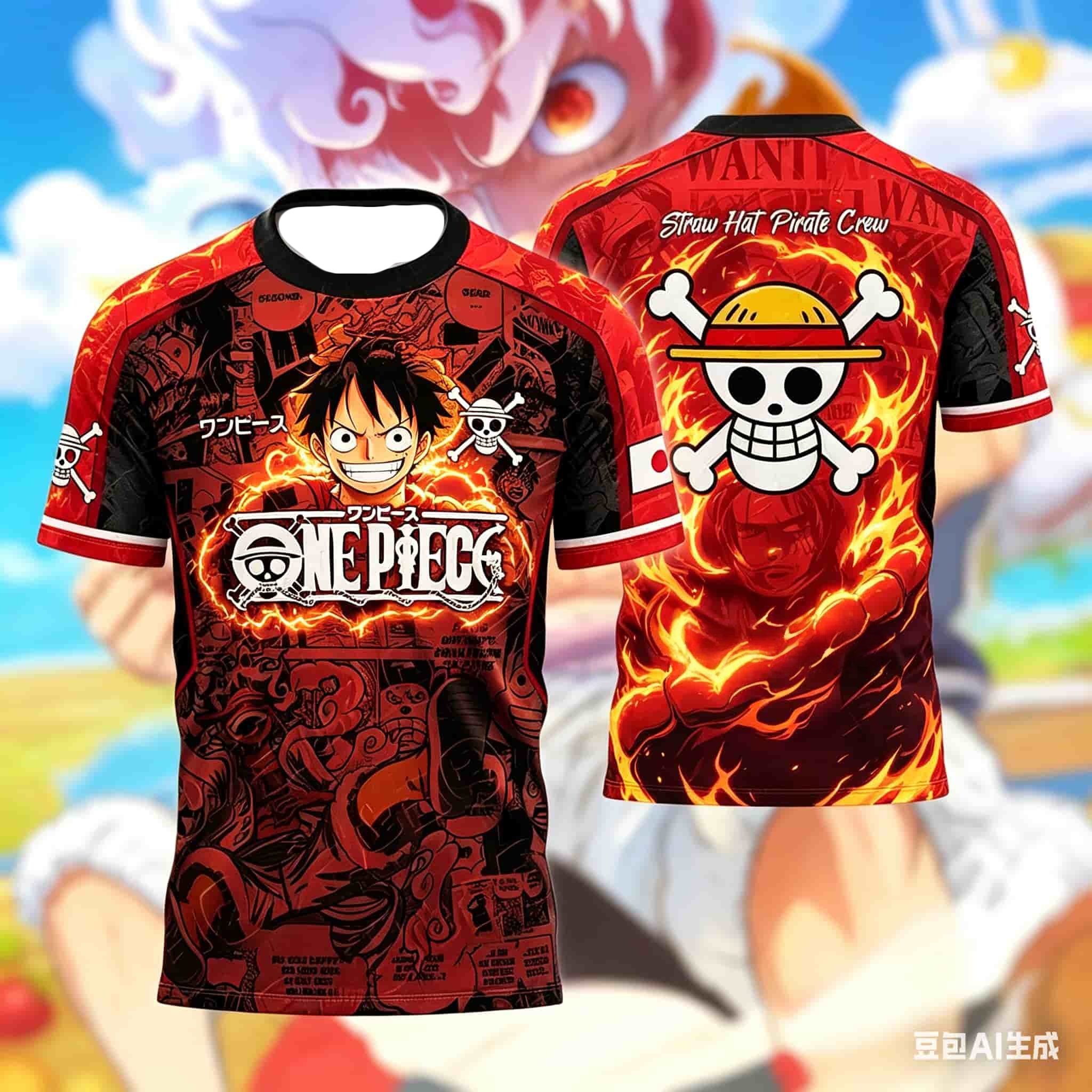 One Piece Anime Luffy Gear 5 3 - Sports Equipment Jersey 评论和价格