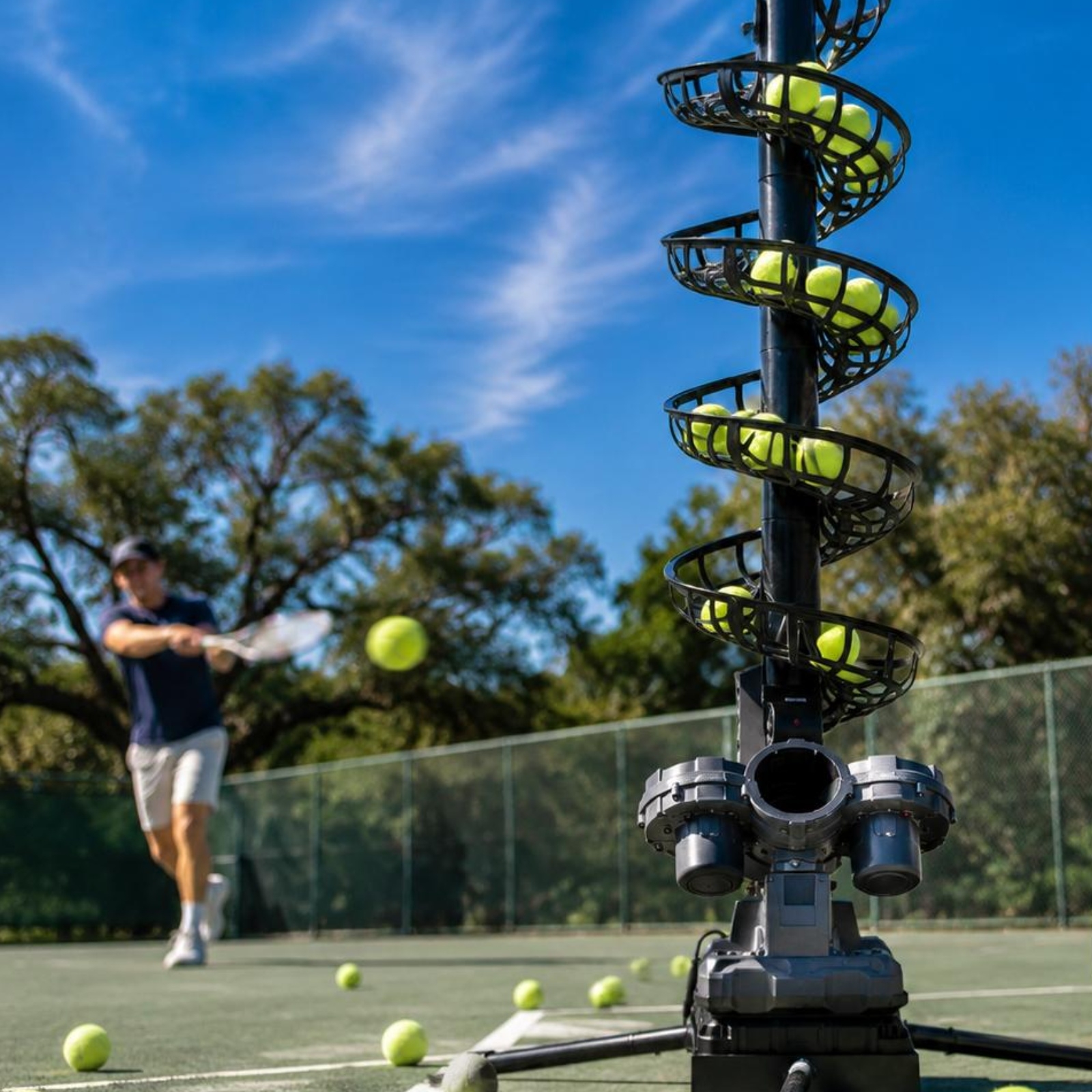 Tennis Ball Machine Multi-Angl - Sports Equipment For Tennis 评论和价格