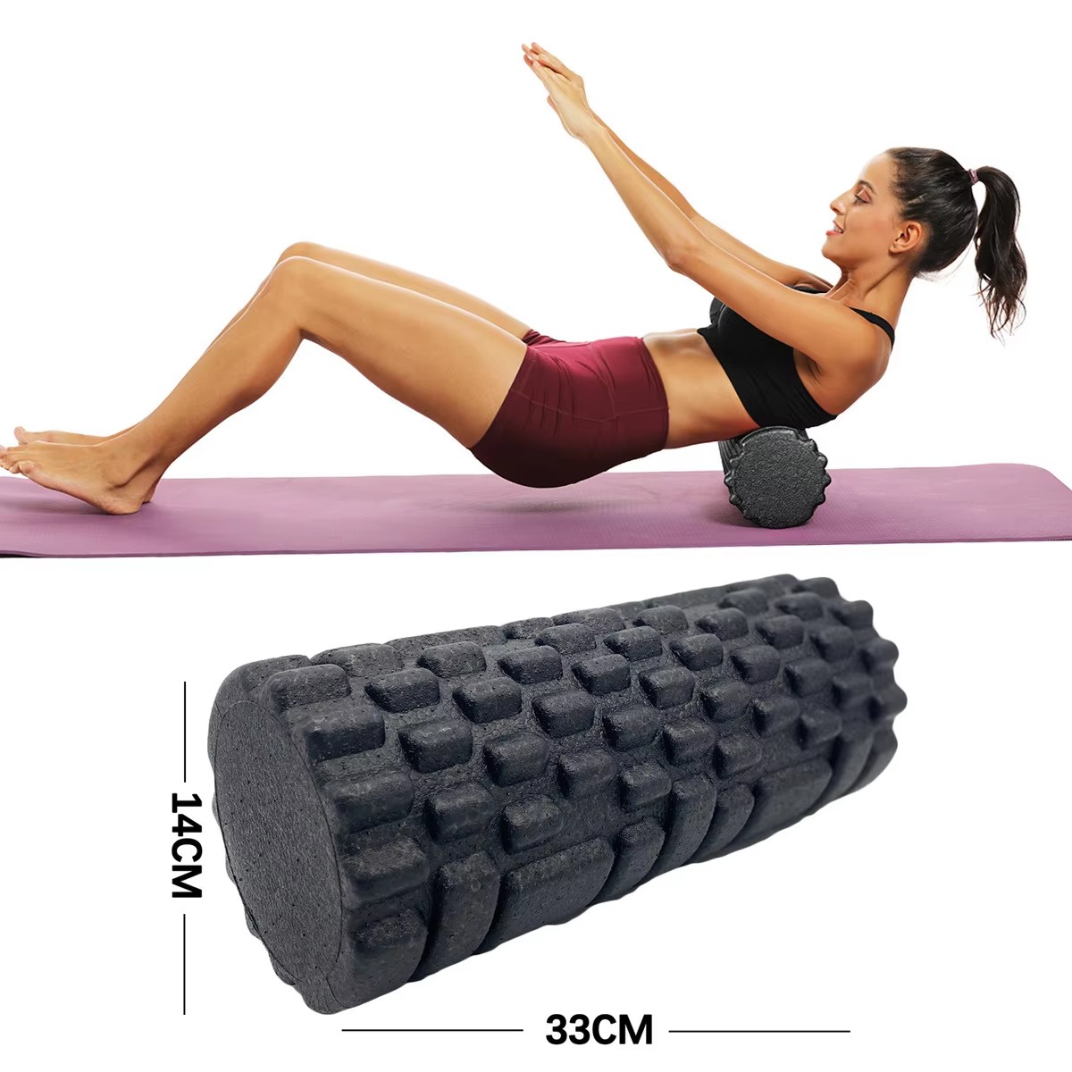 30/33cm Fitness Foam Roller Yo - Sports Equipment At Home 评论和价格