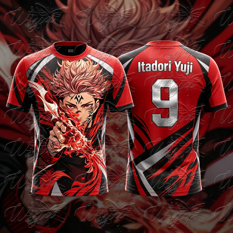 Jujutsu Kaisen Itadori Yuji Su - Sports Equipment Jersey 评论和价格