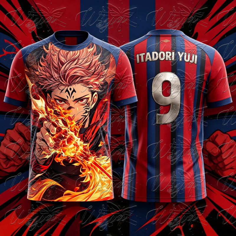 Jujutsu Kaisen Itadori Yuji Su - Sports Equipment Jersey 评论和价格