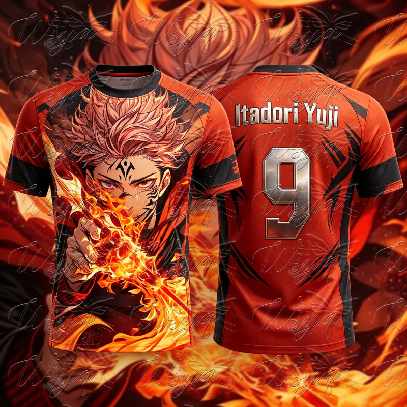 Jujutsu Kaisen Itadori Yuji Su - Sports Equipment Jersey 评论和价格