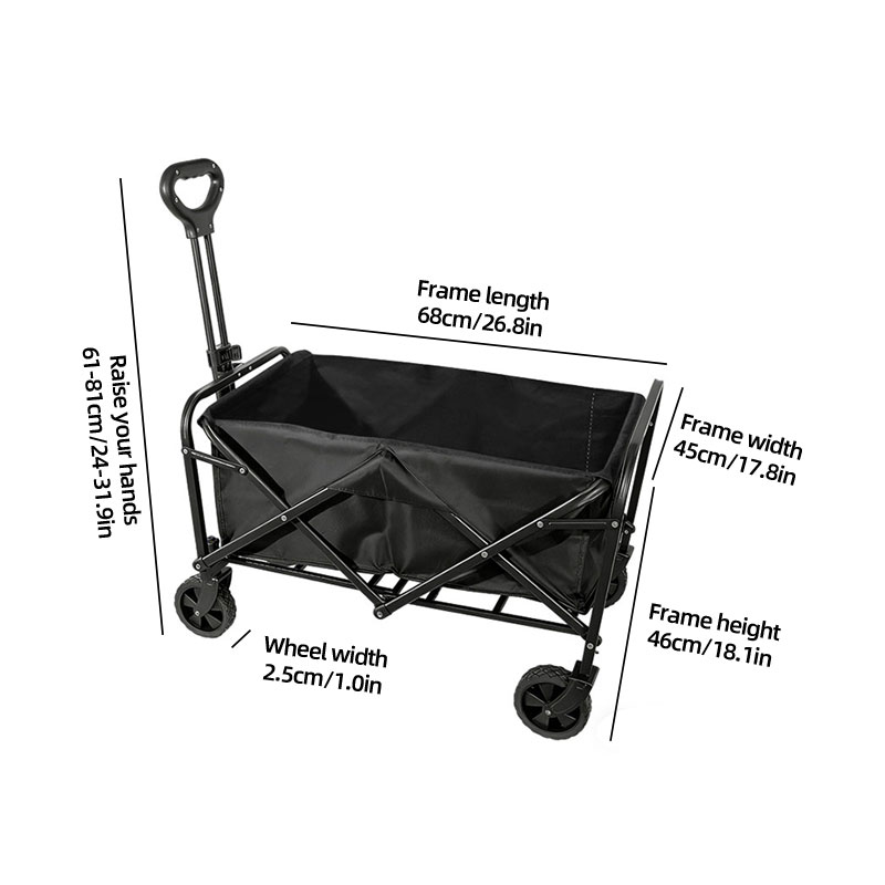 5inch Tire Folding Camping Out - Sports Equipment Trolley 评论和价格