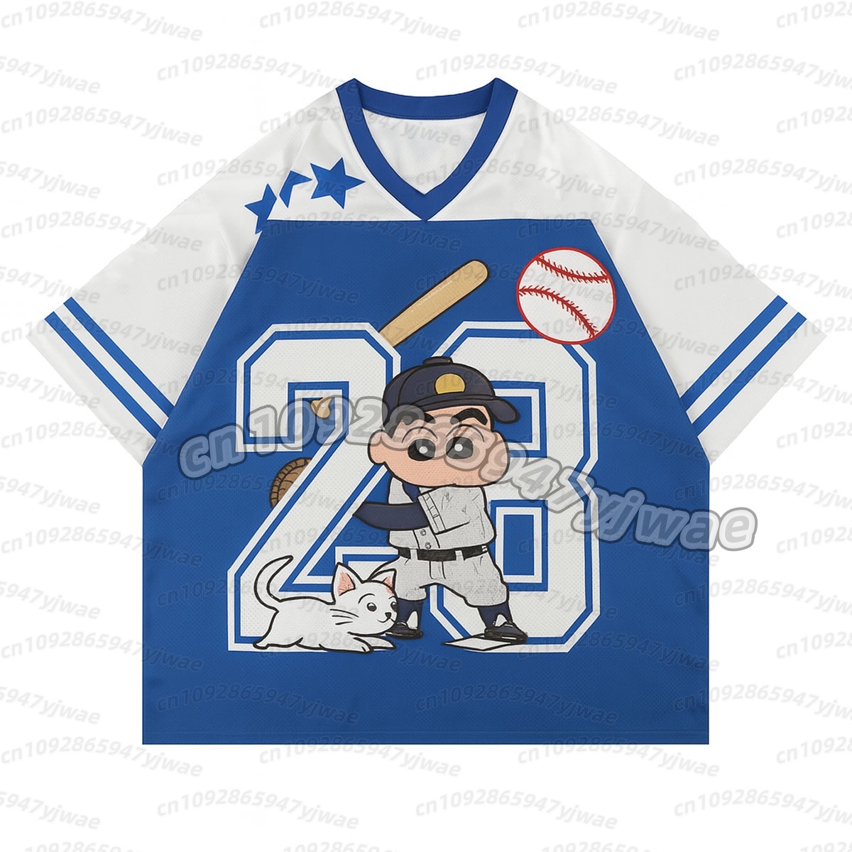 26 Men Crayon Shin-Chan Retro  - Sports Equipment Jersey 评论和价格