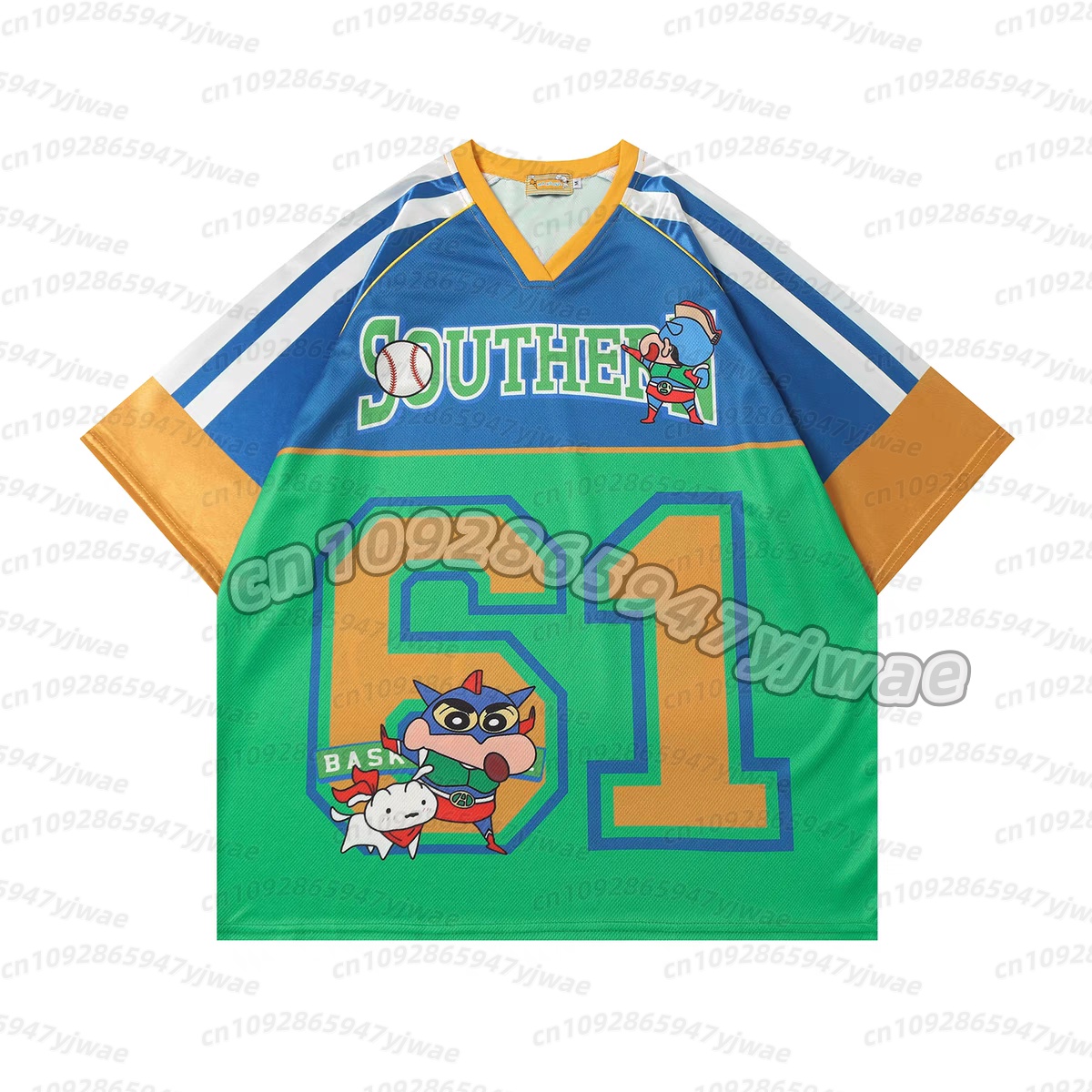 26 Men Crayon Shin-Chan Retro  - Sports Equipment Jersey 评论和价格