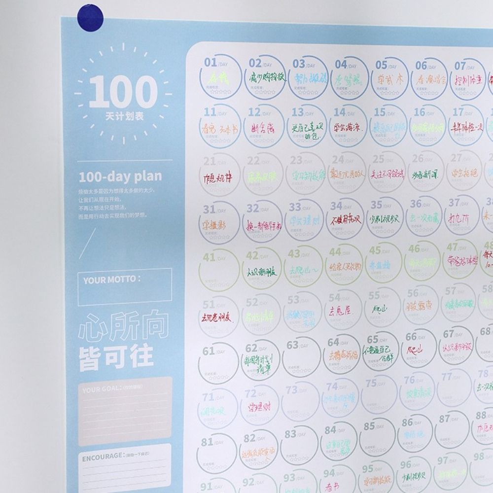 To Do List 100 Day Plan Sheet  - Sports Equipment List 评论和价格
